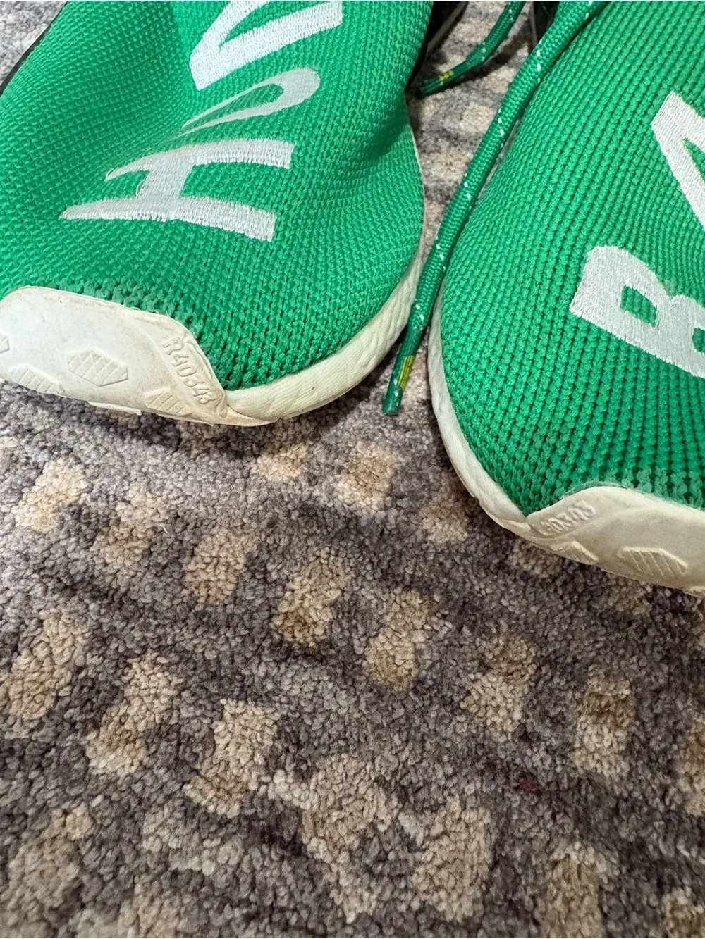 adidas Green Human Race RACE Knit Sneakers